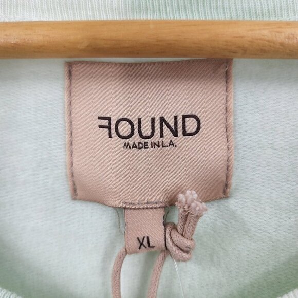 Found Timeless Mint Tie-Dye Oversized Pullover Crewneck Sweatshirt Size XL NWT - Picture 7 of 11